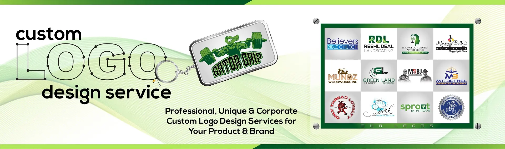 Banner of Custom Logo Design Page